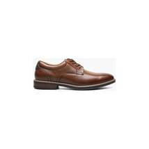 Men's Nunn Bush Centro Flex Plain Toe Oxford Dress Shoes Cognac 84982-221 image 7
