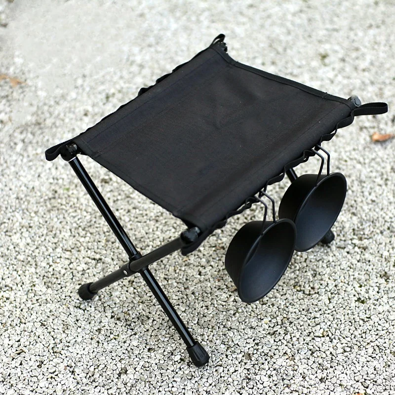 Outdoor Fishing Stool Portable Aluminum Alloy Chair Folding Tactical Stool Queue - £27.18 GBP+