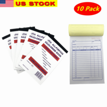10 Pack Sales Book Order Receipt Invoice Carbonless Copy 50 Sets 4.25&quot; X... - $18.80