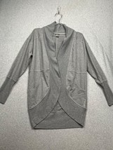 Eddie Bauer Womens Open Cardigan Sweater Heather Gray Size Petites S Casual - £16.09 GBP