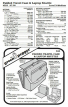 Padded Briefcase & Laptop Shuttle #525 Sewing Pattern (Pattern Only) gp525 - $9.00
