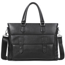 New Designer Men Bag Handbag Genuine Leather Briefcase Bag Tote Casual Shouler L - $105.63