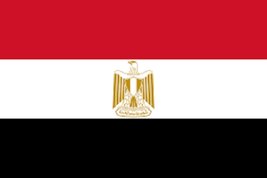 Egypt 12&quot;x18&quot; Single Sided Polyester Flag - £3.10 GBP