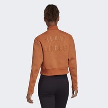 adidas Womens Activewear Teccop Crop Sweatshirt Size X-Large Color Copper - £46.60 GBP