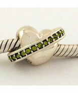 Authentic Chamilia Dolce Vita Verde Charm, Sterling Silver/Crystals 2040... - $45.46 CAD