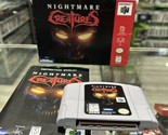 Nightmare Creatures (Nintendo 64, 1998) N64 CIB Complete Tested! - £77.62 GBP