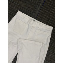 Paige Leenah Wide Leg Crop White Jeans Women&#39;s Size 31 Denim Trousers - $49.99