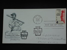 1960 Boys&#39; Clubs of America First Day Issue Envelope Stamp  - $2.50