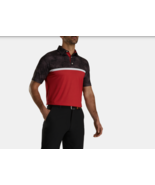 FootJoy 29899 Striped Tonal Leaf Print Polo Top ( S ) - $122.07 CAD