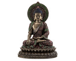 BUDDHA STATUE 11&quot; Shakyamuni Buddhist Icon HIGH QUALITY Bronze Resin Med... - $99.95