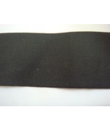 50 yards  Black Wholesale Roll of Classic Braided Elastic Trim. 2&#39;&#39;w - £25.12 GBP