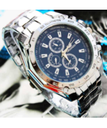 Men&#39;s Stainless Steel Wrist Watch Sport Analog Minimalist  Quartz  Fashion - £7.19 GBP