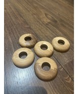 radiator pipe covers OAK UNEVEN high profile solid wood pipe collars  x ... - $10.83