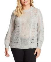 Jessica Simpson Plus Size Hazel Pointelle Sweater, Various Styles - £24.37 GBP