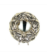 John Hardy Estate Butterfly + Bamboo Brooch &amp; Scarf Clip Rhodium Plated JH1 - $197.01