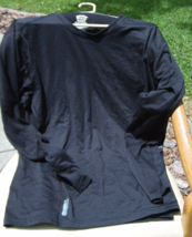 Duofold Shirt Mens X-Large Black  Long Sleeve  Casual Tee - $6.29