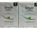 Simple Pure Soap Bars For Sensitive Skin 4 Bars 4.4 Oz. Each - £15.91 GBP