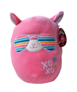 Pavlo Squishmallow 12&quot; Valentines Llama Plush Sunglasses 2023 New Tags P... - $29.69