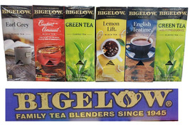  Bigelow Fune Tea Assortmet  6/28 Ct, Eart Grey Green Tea Lemont Lift Pomegran - £17.81 GBP