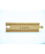 Personalised Birthday Gift for Liam, Wooden Train Track Engraved with Hi... - £8.04 GBP