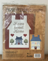 Bucilla Stitch N Paint Home Sweet Home Crosstitch Paiting Bonnie Smith D... - £23.89 GBP