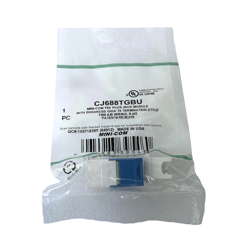 50PCS NEW FOR PANDUIT CJ688TGBU 6 Types of Module Network JACK Module - $121.37