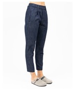 Brunello Cucinelli Denim Trousers with elastic waist Trousers US 10 IT 46 dark - $196.02