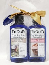Dr. Teal&#39;s Foaming Bath COCONUT OIL PINK HIMALAYAN Pure Epson Salt 3 oz/... - $14.99
