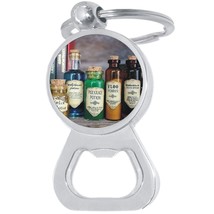 Magical Potion Bottles Bottle Opener Keychain - Metal Beer Bar Tool Key Ring - £8.60 GBP