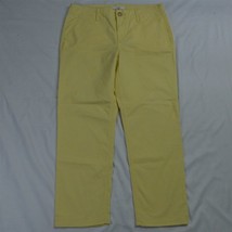 LOFT 6 Yellow Straight Cropped Stretch Chino Pants - £10.95 GBP