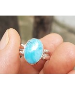 LARIMAR-AMBER gemstones 925 sterling silver reversible ring size 7.5 wg-1 - €42,40 EUR LARIMAR-AMBER gemstones 925 sterling silver reversible ring size 7.5 wg-1 - €42,40 EUR