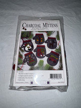 Rachel&#39;s Of Greenfield Felt Ornament Kit 4&quot;X4.5&quot; 6/Pkg-Charcoal Mittens - $19.34