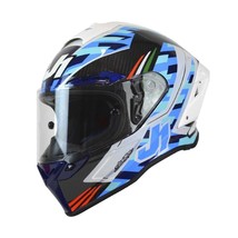 Just1 J-GPR White Blue Carbon De Rosa Replica Starline Helmet - £432.48 GBP