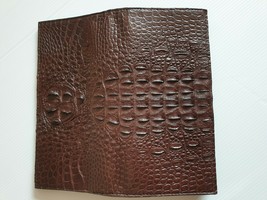 Women Brown Genuine Crocodile Hardback EXOTIC Baby Skin Leather Clutch, ... - $3,522.61 MXN