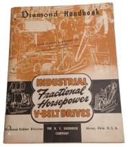 1946 B F Goodrich Diamond Rubber Fractional Horseoower V-Belt Catalog Ha... - $40.54