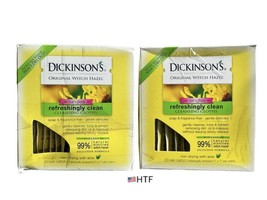 Dickinson&#39;s Original Witch Hazel Refreshingly Clean Towelettes 20 ct Lot of 2 - £38.92 GBP
