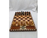 Light Wood Travel Chessboard 1-2.5&quot; Pieces 11 3/4&quot; X 15 1/2&quot; Glossy Board - $62.36