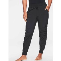 ATHLETA Black Side Ruched Lightweight Quick Dry Joggers Pants Size 8 - $919.12 MXN