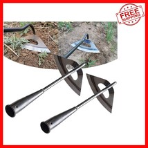 2Pcs All-Steel Hollow Garden Hoe - Durable Weeding Tool for Effortless G... - $28.12