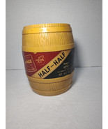 Vtg American Tobacco Half And Half Humidor 14 Oz 6.5 Inch Empty Plastic ... - $23.75
