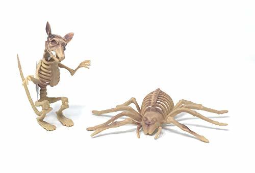 Primary image for Halloween Bundle of 2 Spooky Skeleton Decorations, Includes 1 Skeleton Rat and 1