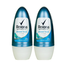 REXONA Roll on Deodorant Antiperspirant Shower Fresh 48hour Protection 50ml 2 P - $12.00