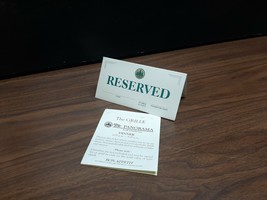 UNUSED Table Reservation Card BALSAMS GRAND RESORT DIXVILLE NOTCH NH - $38.07 MXN