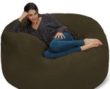 Bean Bag Chair: Giant 5&#39; Memory Foam Furniture Bean Bag - Big Sofa With ... - $246.99