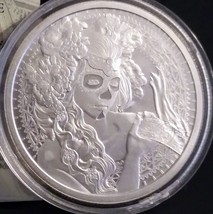 2017 1 Oz .999 Silver Shield La Muerte Del Dolar Death Of The Dollar w/ Coa Bu - £51.00 GBP