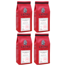 Lacas Coffee Company 4 count Colombian Supremo Medium Fine 12 oz. - $44.00