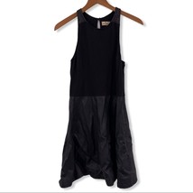 Hollister black fit and flare faux leather med - £15.99 GBP