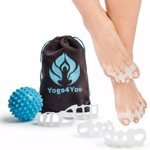 Toe Separators Yoga Gel Toe Spacers Toe Spreaders for Bunion Hummer Toe - £26.89 GBP