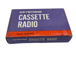 Vintage Keystone AM Cassette Radio KCR-330 Original Box Japan - £19.61 GBP