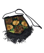 Small Floral Embroidered Slim Lightweight Square Plaid Purse Crossbody B... - $11.10